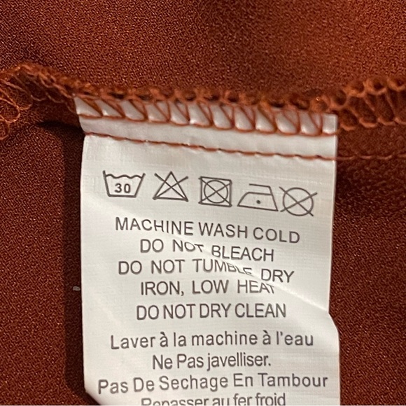 Glamorous Burnt Orange Maxi Slip Skirt - Picture 10 of 11